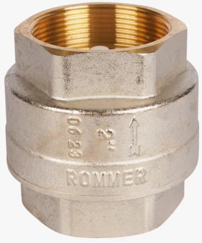 ROMMER 3/4 Клапан обратный пружинный муфтовый с пластиковым седлом