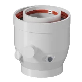 ROMMER RCA-8125-000102 Переход с 60/100 на 80/125 с конденсатоотводом и инспекцией
