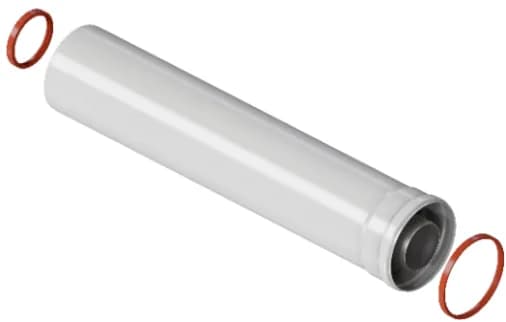 ROMMER RCA-6010-000500 Удлинитель дымохода коакс. раструбн. 60/100 L 500