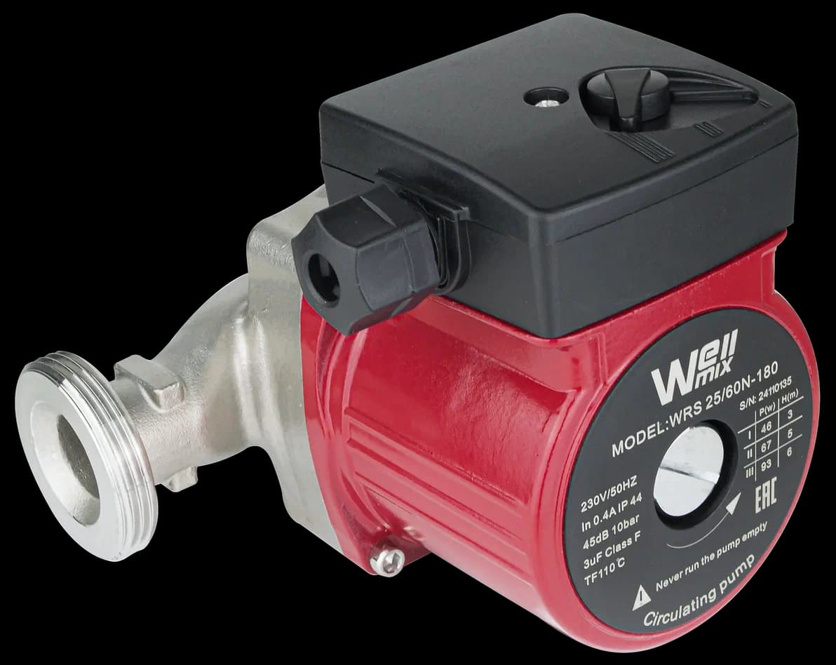 Циркуляционный насос Wellmix WRS 15/60 N (130 мм, корпус - нерж.сталь)