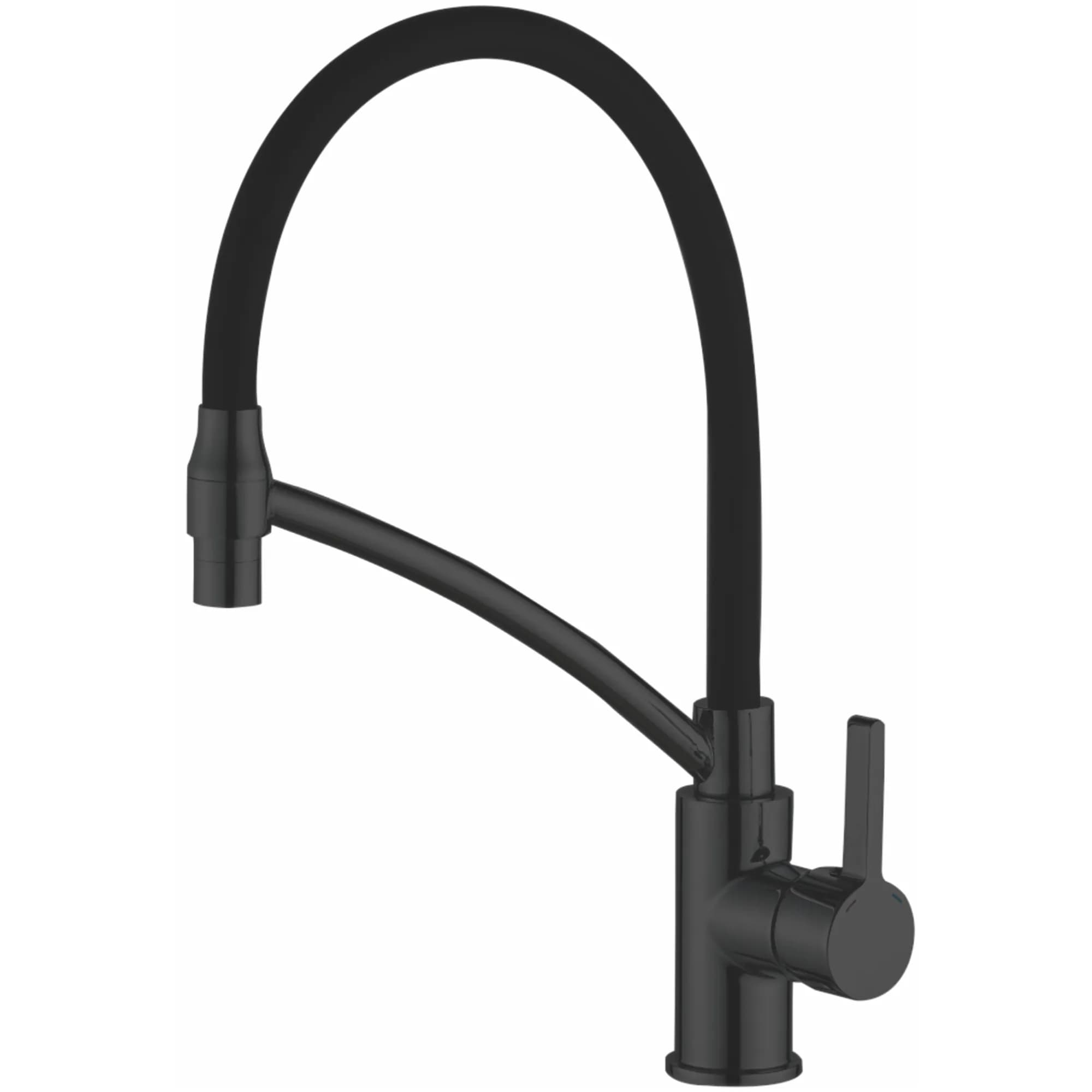 Смеситель для кухни, гибкий излив, латунь, черный HB 73644-7