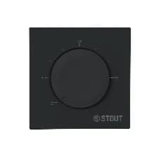 STOUT Термостат теплого пола 16А черный