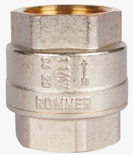 ROMMER 3/4 Клапан обратный пружинный муфтовый с металлическим седлом