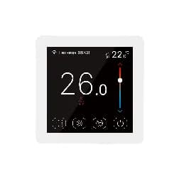 STOUT Терморегулятор теплого пола 16А, TFT, NTC 10К -2м, белый