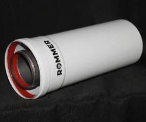 ROMMER INOX Line Удлинитель дымохода традиционный коаксиальный D60/100, L 250мм